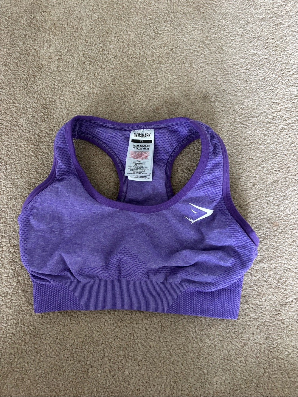 Gymshark Purple Racerback Sports Bra
